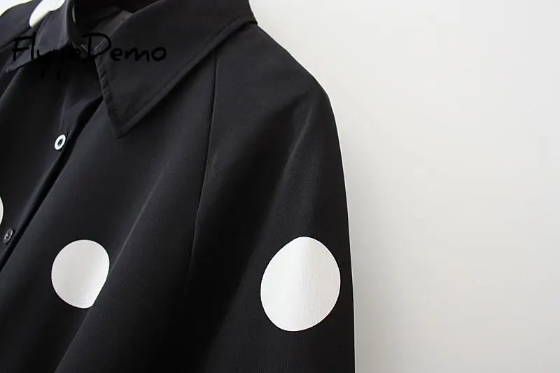 

Women's Shirt Fashion Woman Blouses 2020 Long Sleeve Shirt Women Polka Dot Shirts Casual Ladies Tops Print Blouse Plus Size 4XL