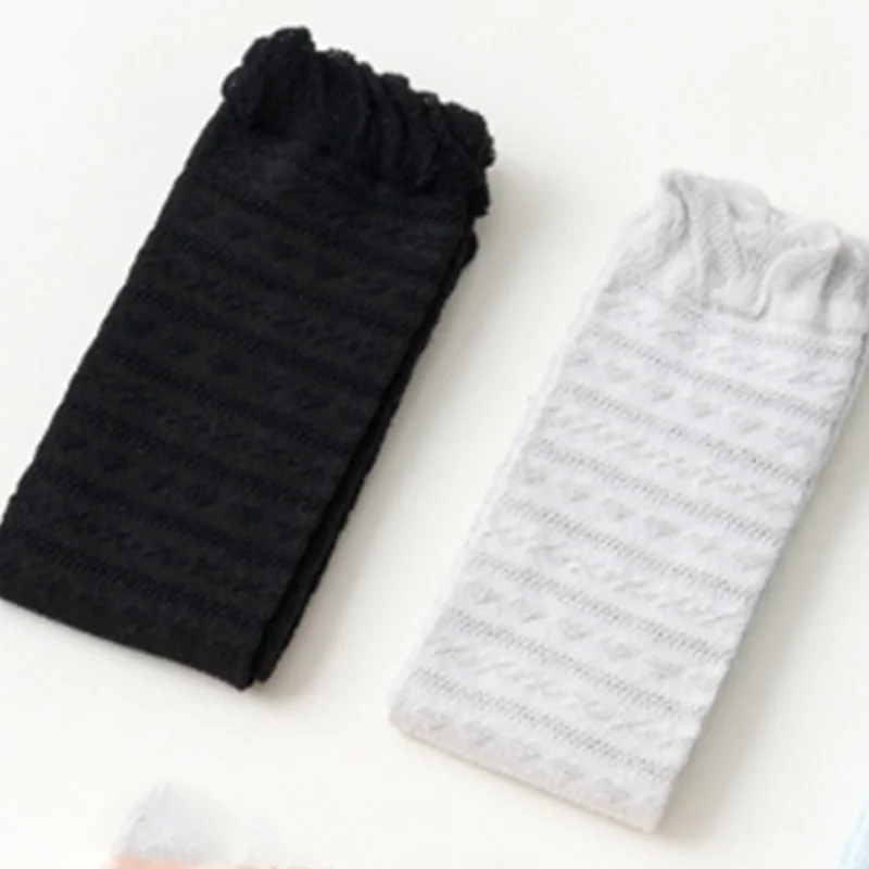 

Baby Girl Summer Mesh Knitted Cotton Cute Stockings Toddlers Over Knee Princess Stockings 5 Pairs
