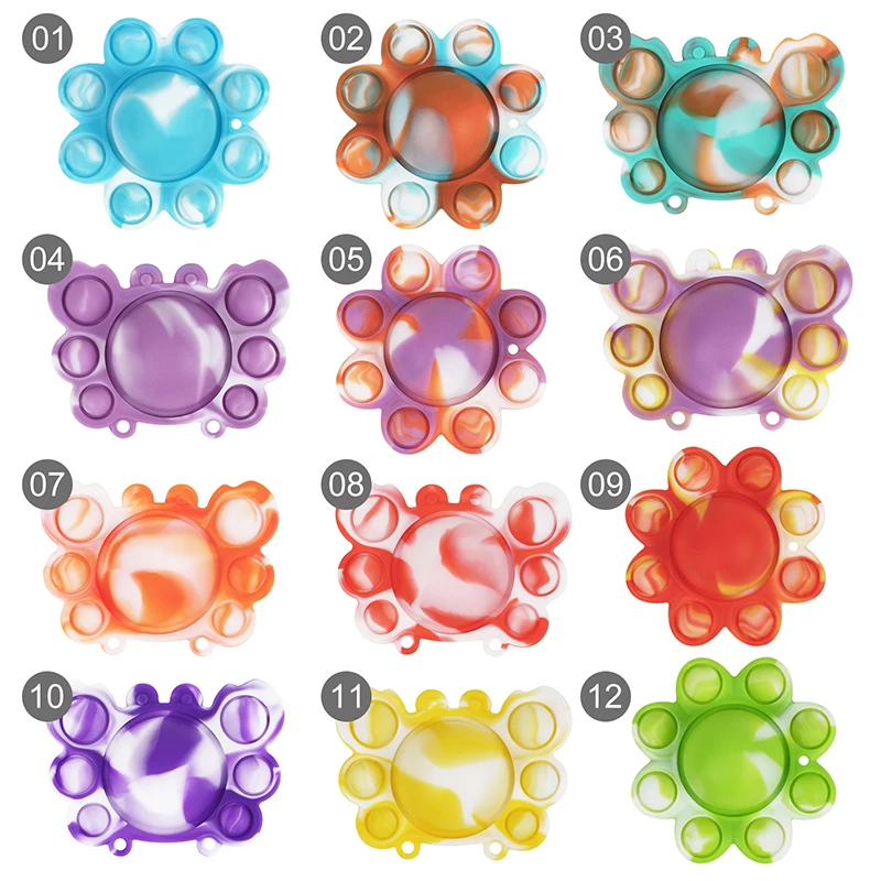 

Squeeze Toys Fidget Stress Relief Octopus Gyro Fingertip Push Bubble Toys Anti-stress Game Reliever Squeeze Crafts Adults Child