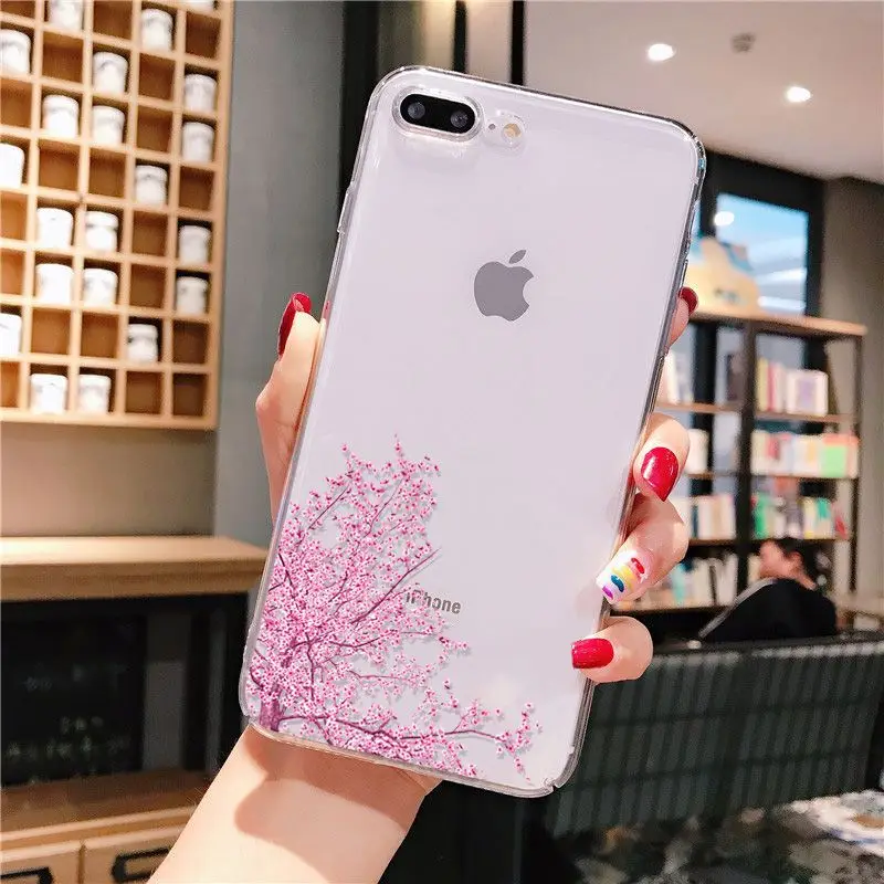 Yinuoda Cherry Blossom Tree Coque чехол для телефона iPhone 8 7 6 6S Plus X XS MAX 5 5S SE XR 11 pro max|Чехлы-накладки|