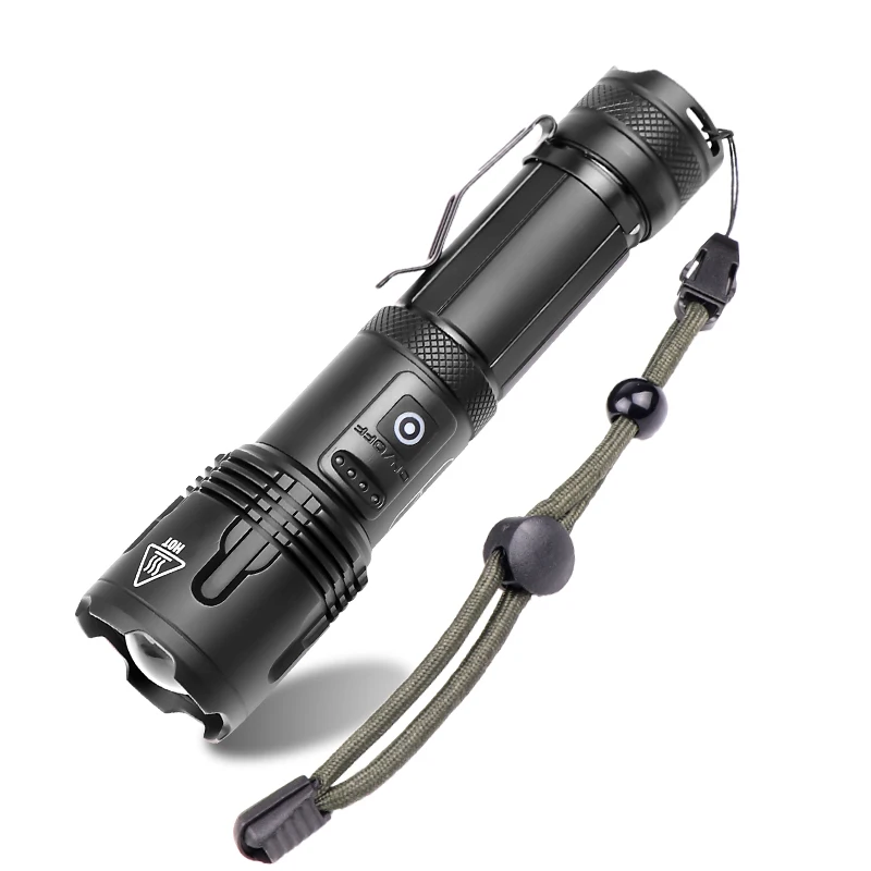 

XHP99/XHP70 Waterproof Multifunctional Glare Tactical Flashlight Zoomable Strong Light USB Rechargable Torch For Outdoor Camping