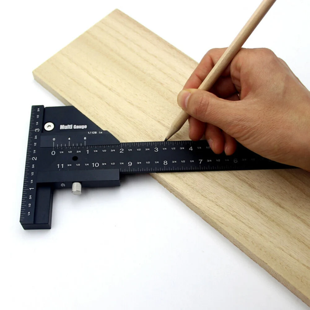

Marking Ruler Ruler Woodworking 300mm Positioning Anti-rust Square Tool