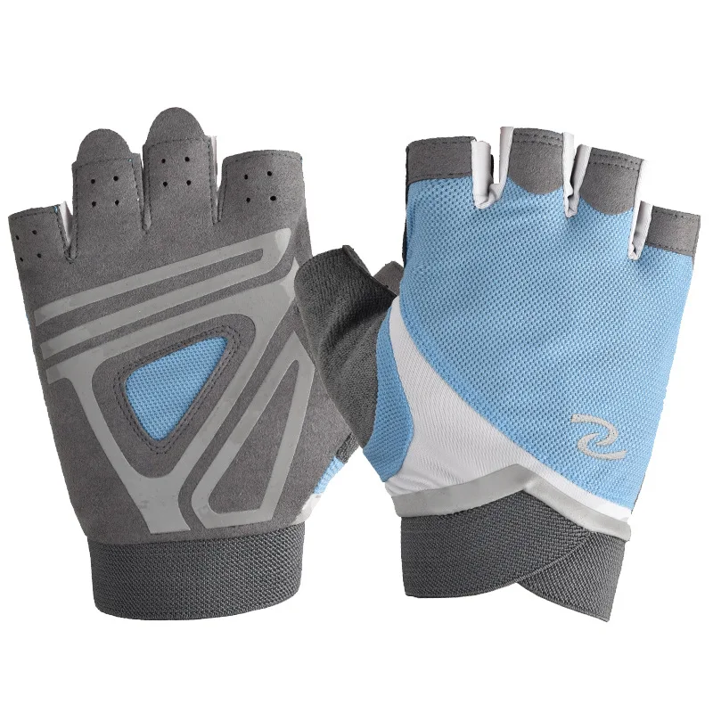 

Fitness half-finger gloves men and women riding summer thin sunscreen anti-skid wear-resistant mountaineering
