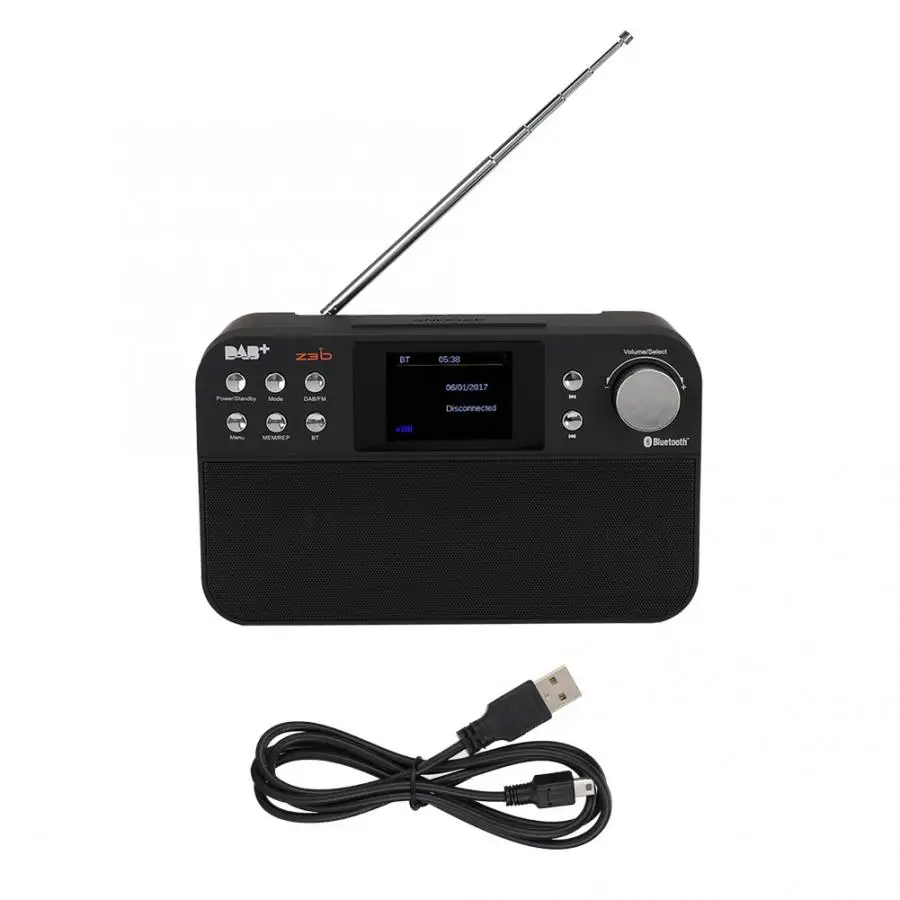 Bluetooth 4.0 DAB+ FM Radio Portable Digital Audio Broadcasting Receiver 87.5-108MHz Global Band Mini with Display | Электроника