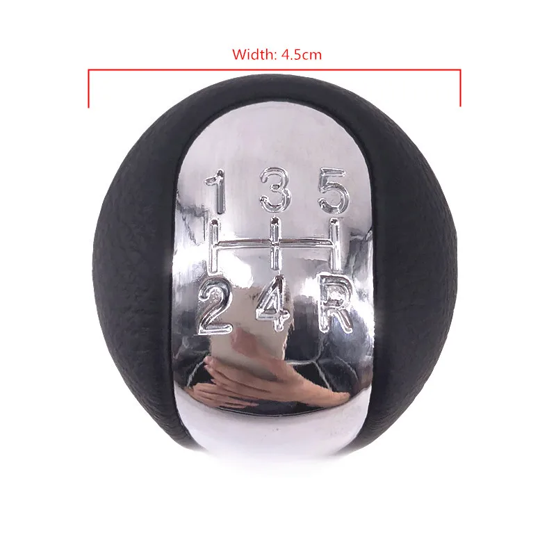 С хромированным покрытием из искусственной кожи 5/6 Скорость MT Шестерни рукоятка