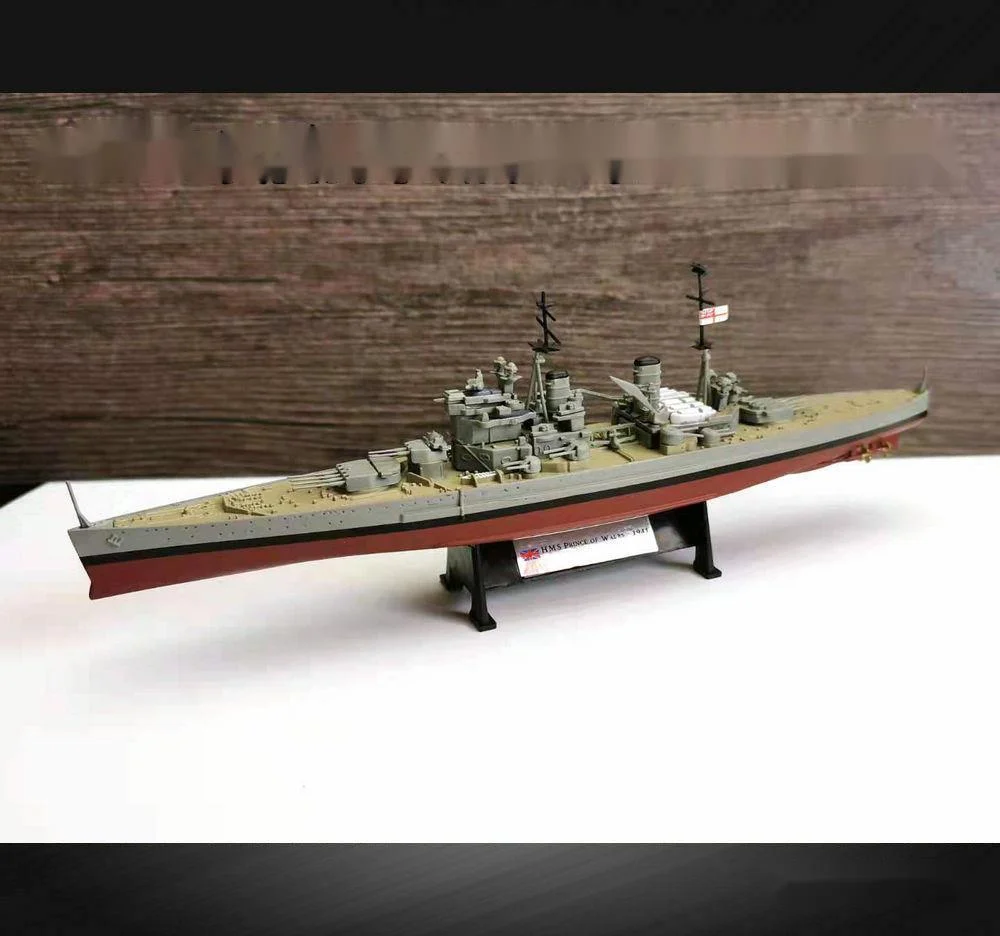 Модель корабля из сплава 1/1000 военный корабль британского флота 1941 USS принц Уэльса