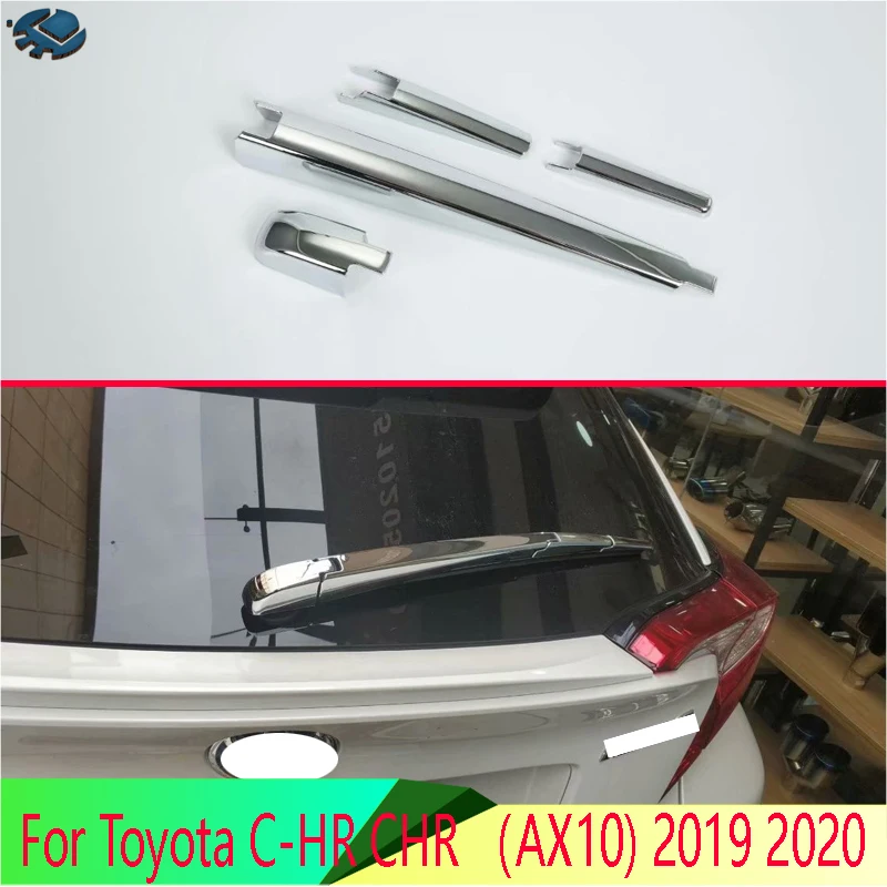 

For Toyota C-HR CHR （AX10) 2019 2020 Car Accessories ABS Chrome Rear Window Wiper Arm Blade Cover Trim Overlay Nozzle Molding