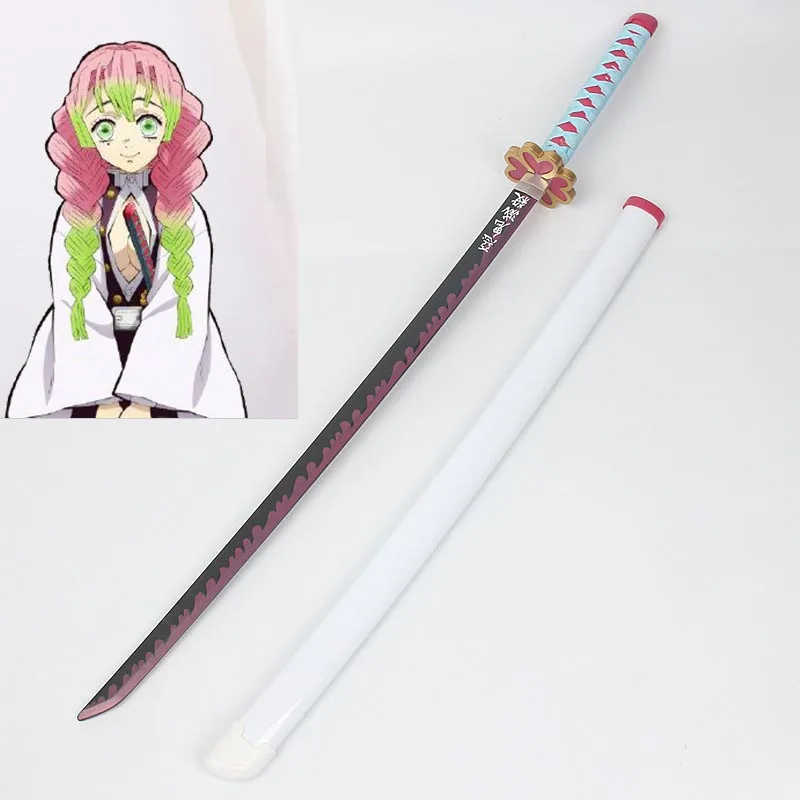 Карнавальный костюм Mitsuri Kanroji Slayer Demon Kimetsu no Yaiba реквизит для косплея длинная
