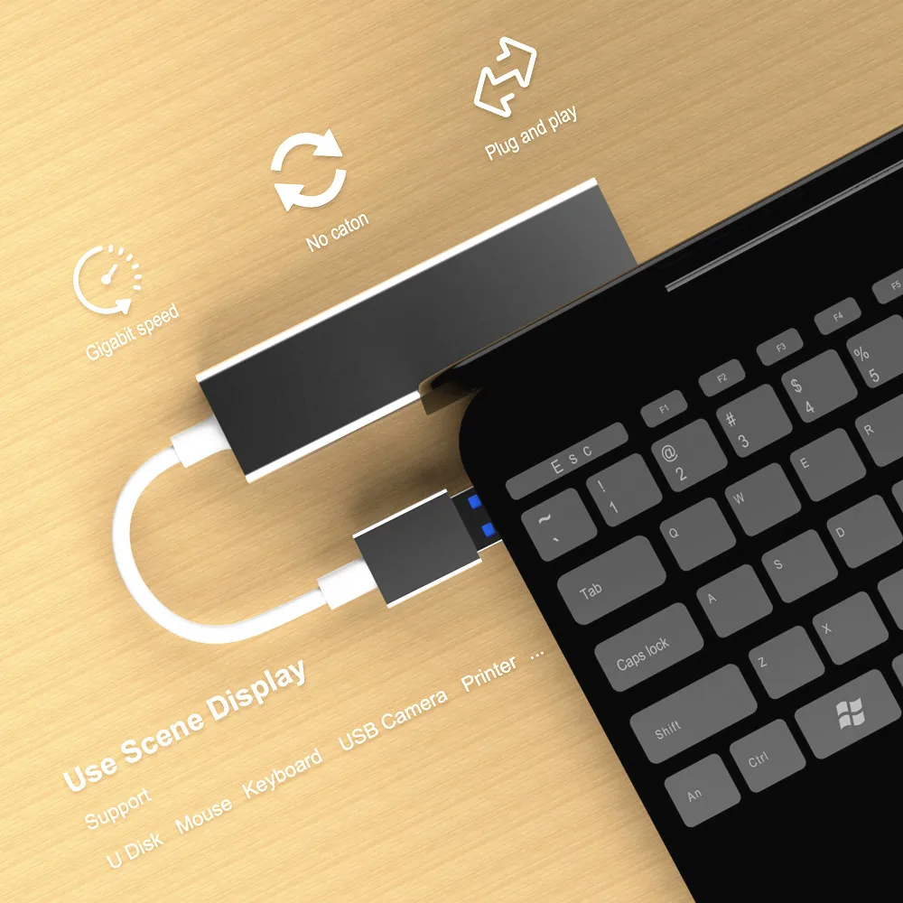 USB 3,0 концентратор USB3.1 type c для RJ45 Ethernet Lan концентратор адаптер Сетевая карта USB док-разветвитель для Macbook Windows surface 6 Pro