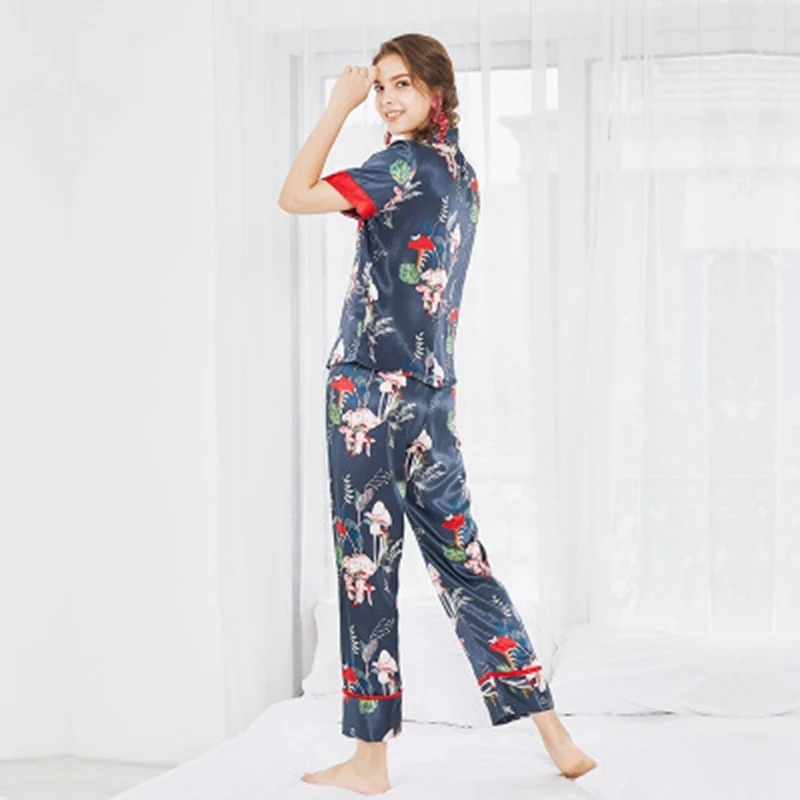 Весенние женские пижамные комплекты из 2 предметов летние пижамы с коротким