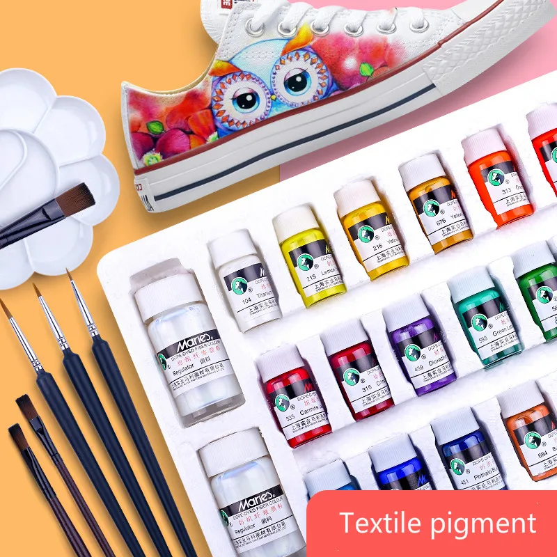 

12/18/24/36 Color Textile Paint / Acrylic Waterproof Painting Set / Hand-painted Shoes Graffiti Diy Material Dye/ Art Supplies
