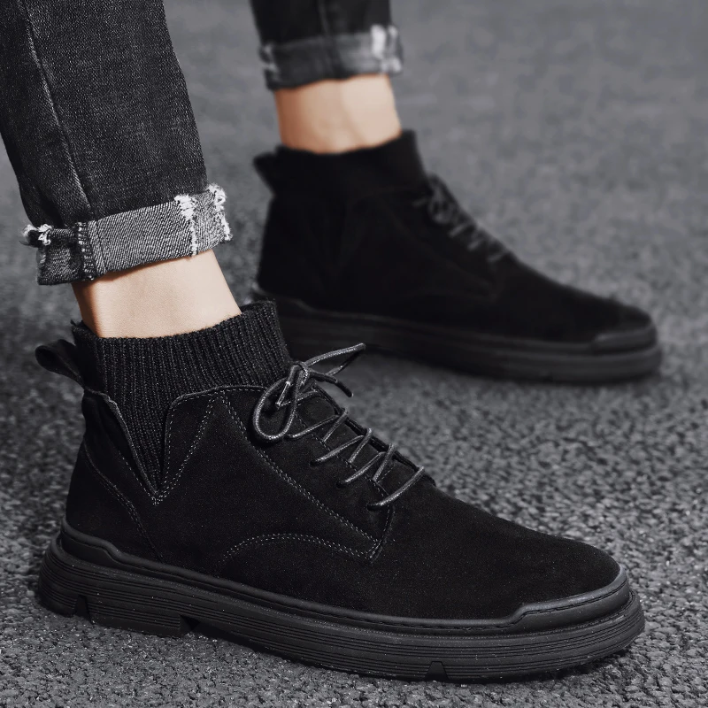 

Men's Boots Shoes Men's Leather Boots Mens High Heel Cowboy Winter Men Dress Summer Botas Home Chelsea Work For Goth