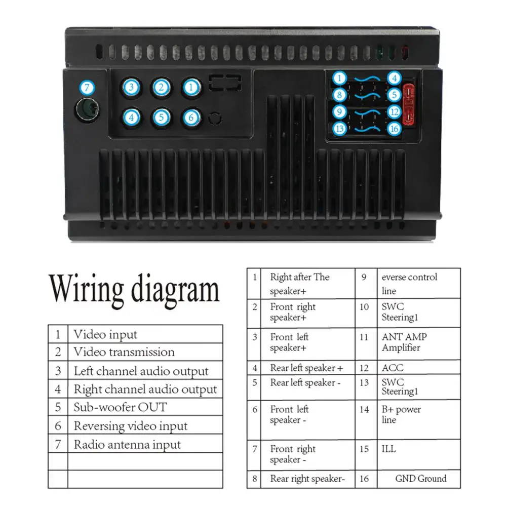 Универсальный Автомобильный мультимедийный плеер стерео магнитола 2 din с 7
