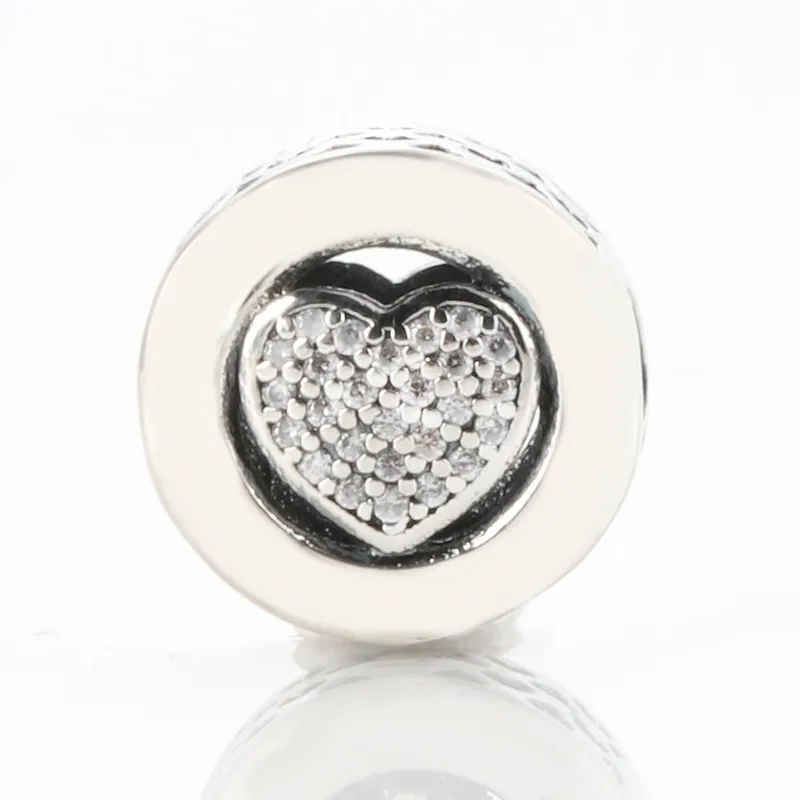 

Original 925 Sterling Silver Bead New Hollow Heart Beads Fit Pandora Women Bracelet & Necklace Diy Jewelry