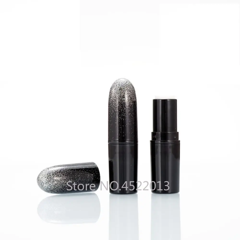 

10/30/50pcs Christmas Black Bullet Empty Lipstick Tube 12.1mm Lip Balm Refillable Container Lipstick Shell Packaging Cosmetics
