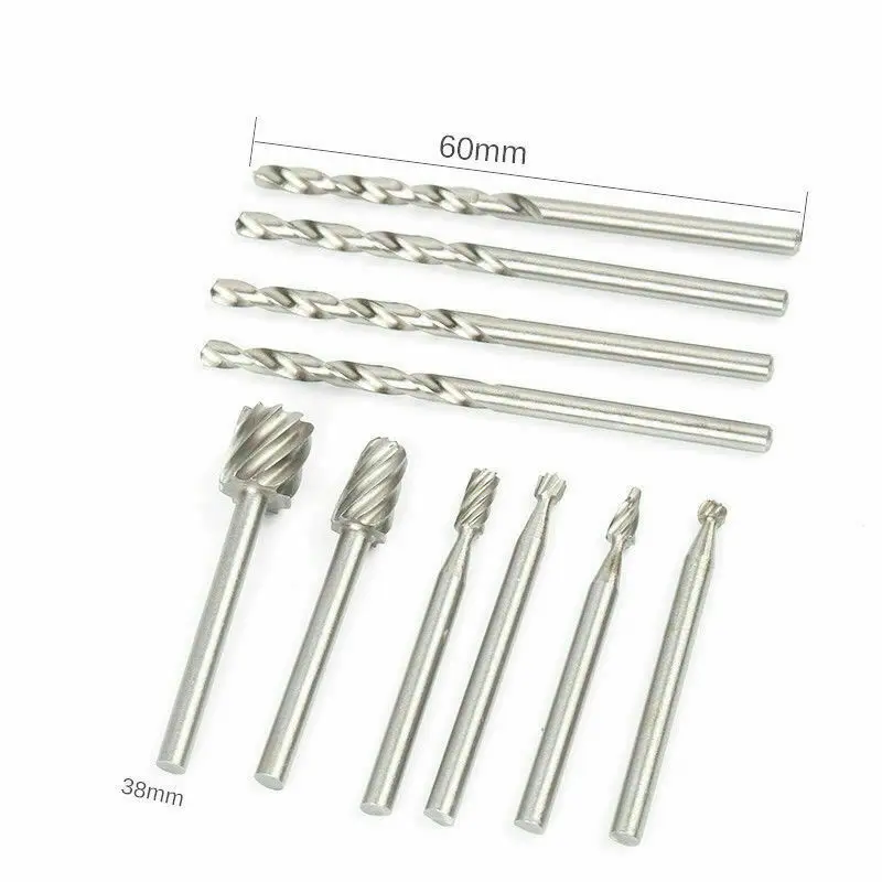 

Rotary Burs Drill bit set Cutting Guide Kit For wood plastic Woodworking Durable