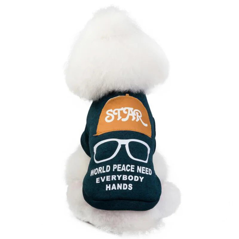 Одежда для собак Новое поступление осень зима худи домашних Мода Вязание два