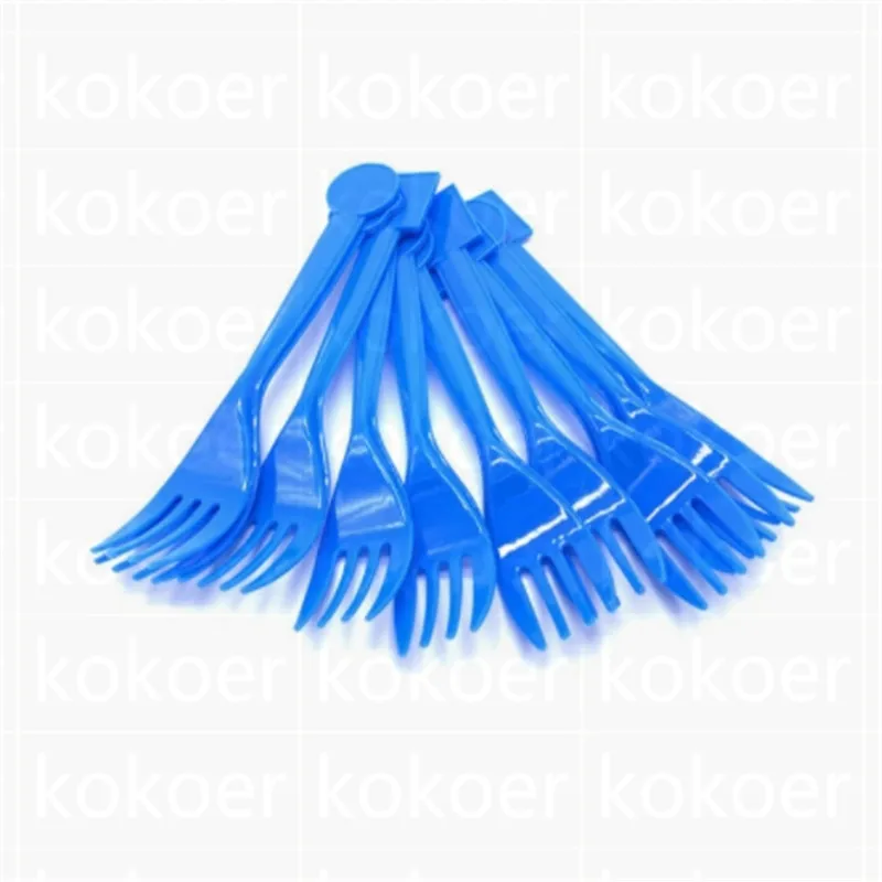Fork-10pcs Kokoer Blaze and the Monster Machines набор для вечеринки на день рождения, бумажный стаканчик, тарелка, Детские вечерние принадлежности для мальчиков - Цвет: Fork-10pcs
