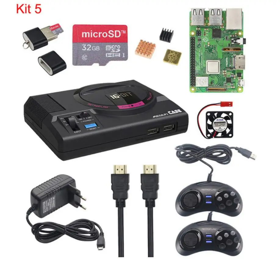 Retroflag MEGAPi чехол для Raspberry Pi 3 Model B + 3B USB контроллер вентилятор радиаторы
