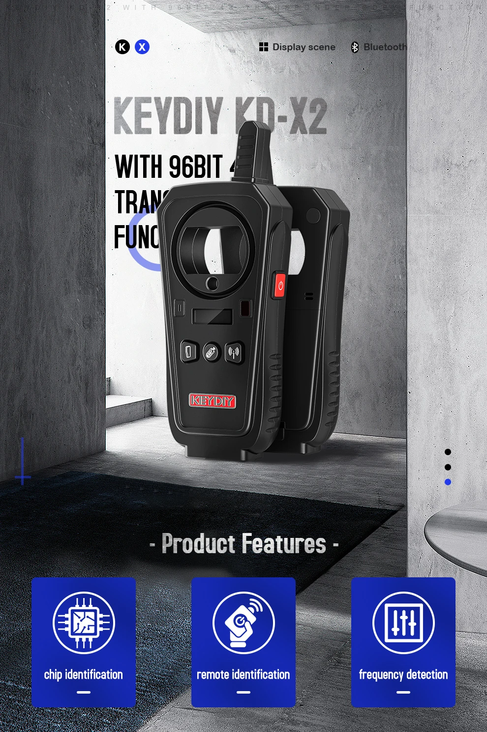 

OBD2 Car KEYDIY kd x2 KD-X2 Remote Maker Unlocker Generator-Transponder Chip Cloning Device with 96bit 48 Function No Stoken