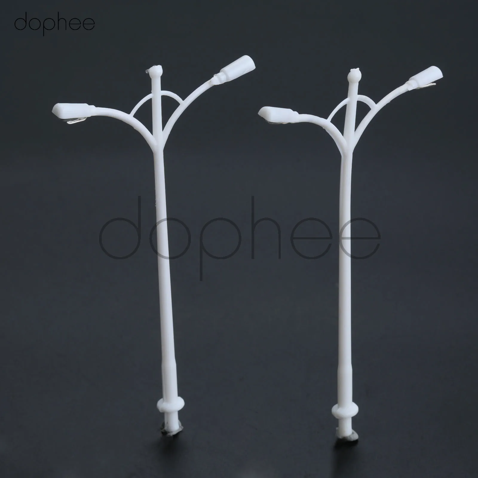 Dophee 10 шт. модель железнодорожного поезда лампа столб уличные фонари масштаб 1:100