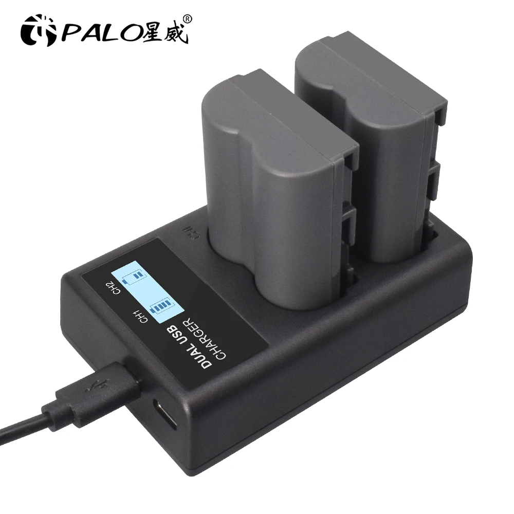 PALO 7 4 В 2650 мАч BP 511A 511 BP511 BP511A батарея + ЖК зарядное устройство USB для камеры Canon EOS 40D
