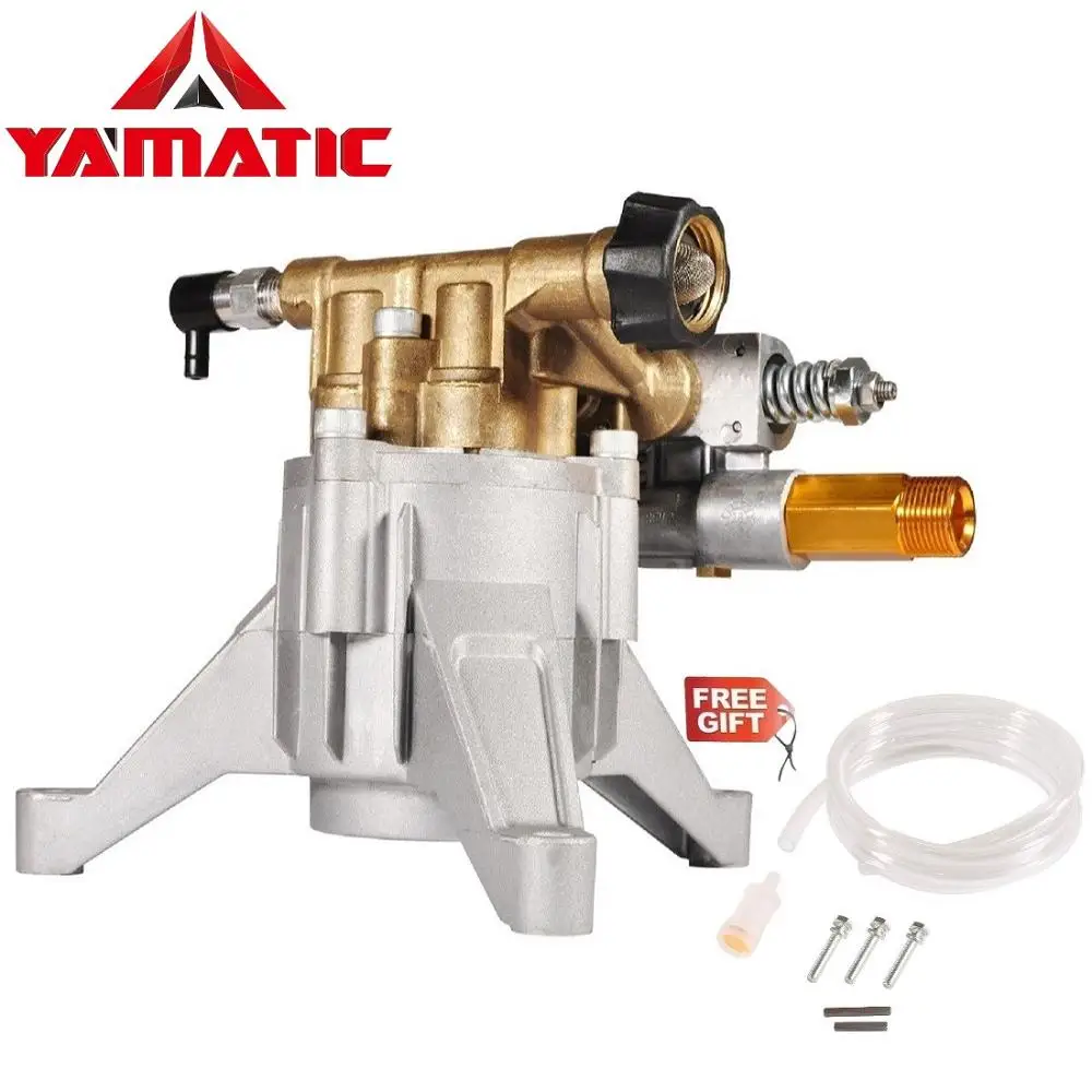 YAMATIC вертикальный осевой Cam насос для мойки с давлением 3100 PSI на 2,5 GPM 7HP 7/" вал с латунной головкой насос для мойки высокого давления