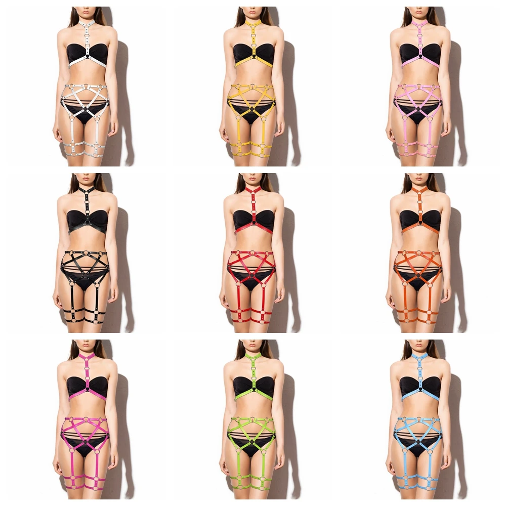 

Портупея из искусственной кожи, в готическом стиле