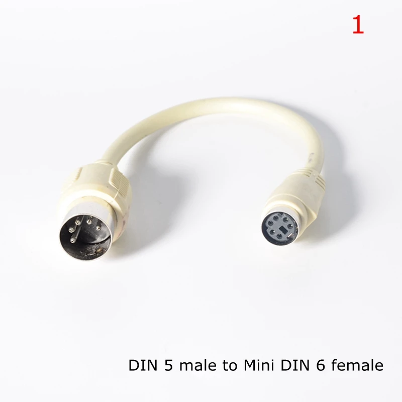 Кабель-адаптер для клавиатуры Mini DIN6 PS/2 папа-Мама Мама-папа кабель MDIN6 6 Pin-DIN5 5 Pin ПК