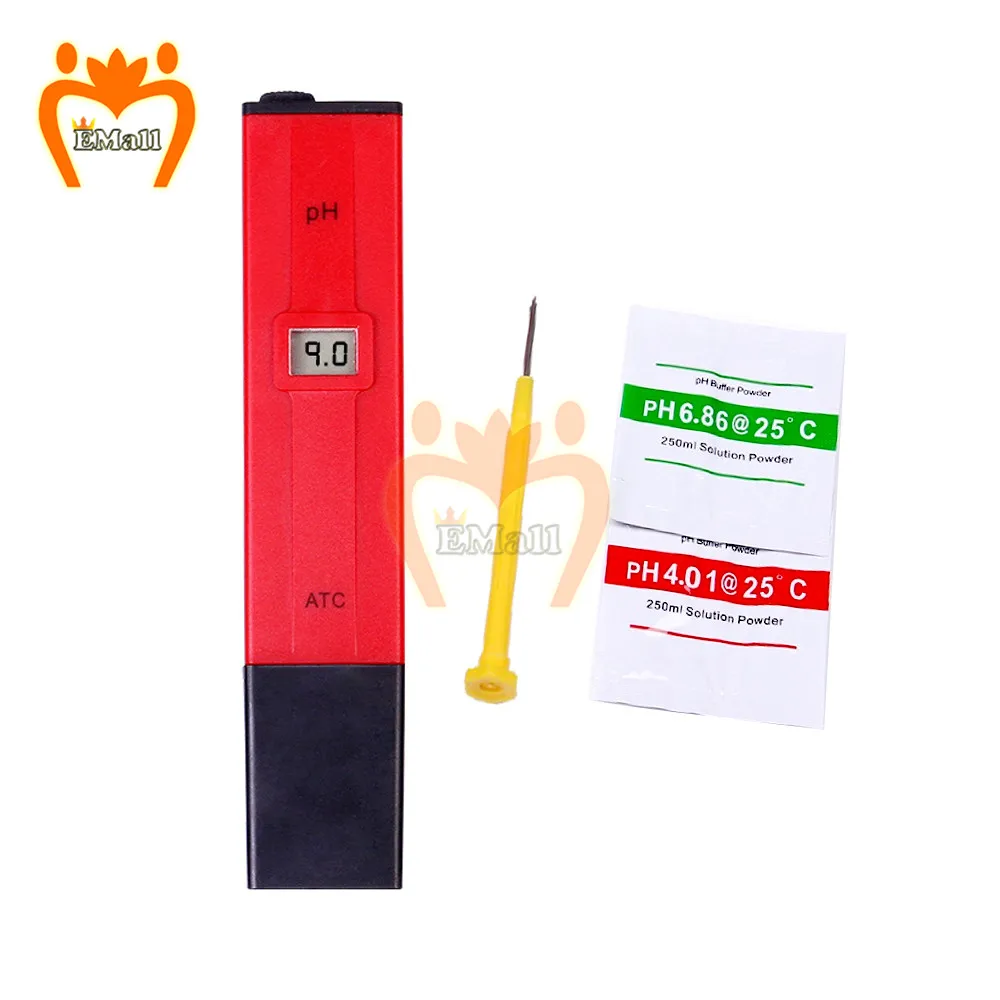 

Высокая точность 0,1 ЖК-цифровой pH-метр тестер для воды, еды, аквариума, бассейна, гидропоники, карманный размер PH-тестер с отверткой