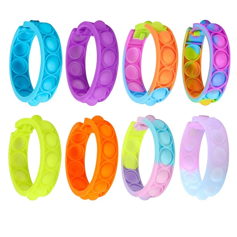 

Pop it Bubble Fidget Toy Speelgoed Volwassen Anti-stress wristband Popit Soft Anti-stress Gift Antistress Relieving Autism Toy