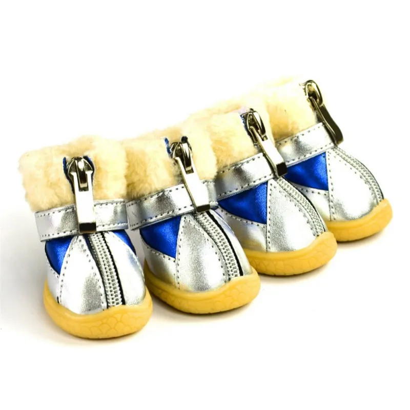 Модная обувь для собак водонепроницаемая маленьких резиновые носки кошек и