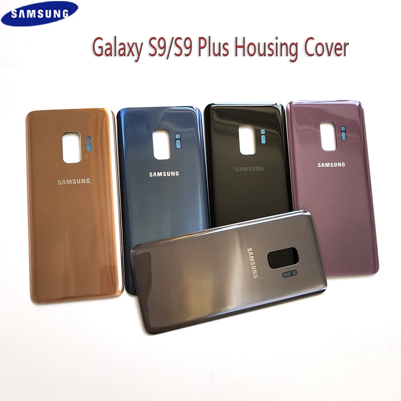 Оригинальный чехол для SAMSUNG Galaxy S9 Plus 3d корпус со стеклянной задней батареей двери