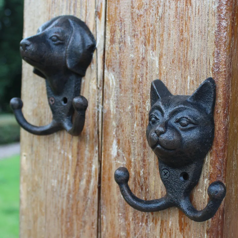 В европейском стиле ретро чугунные домашних животных статуи искусство стены