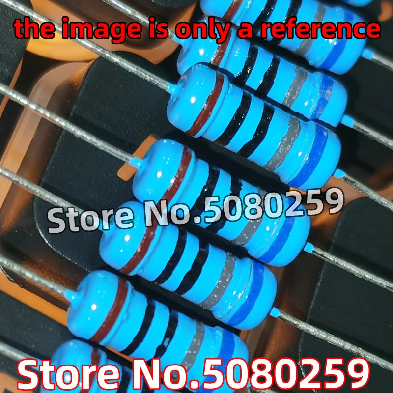 

20pcs 1W metal film resistance 1% five color ring 1.8k2k2.2k2.4k2.7k3k3.3k3.6k3.9k4.3k4.7k5.1k5.6k6.2k6.8k7.5k8.2k9.1k10k ohm