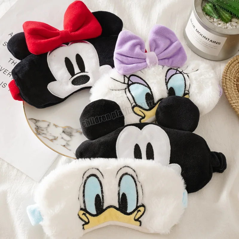 Маска на глаза с Микки Маусом Disney мягкая для сна путешествий аксессуар волос