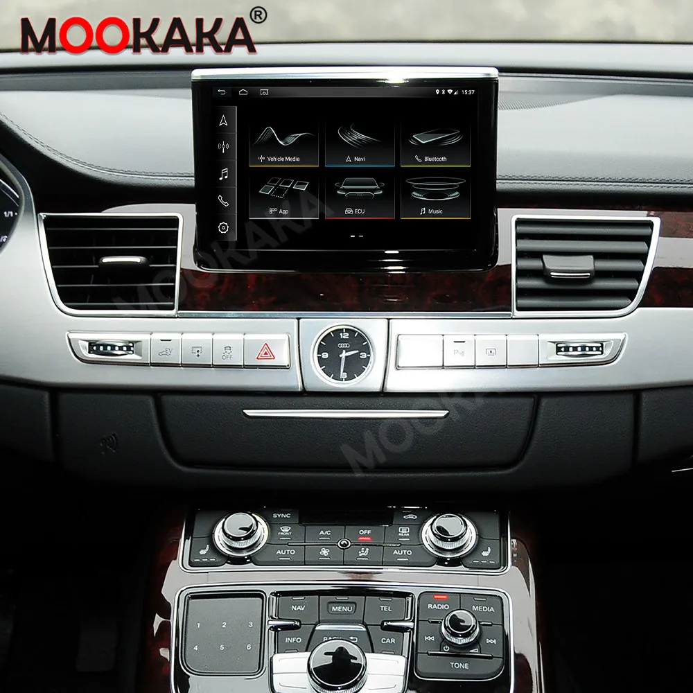 Автомобильный мультимедийный плеер 128G Android 11 0 для Audi A8 A8L D4 2009-2017 GPS-навигация