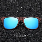 Солнцезащитные очки EZREAL поляризационные для мужчин и женщин UV-400, деревянные, в квадратной оправе