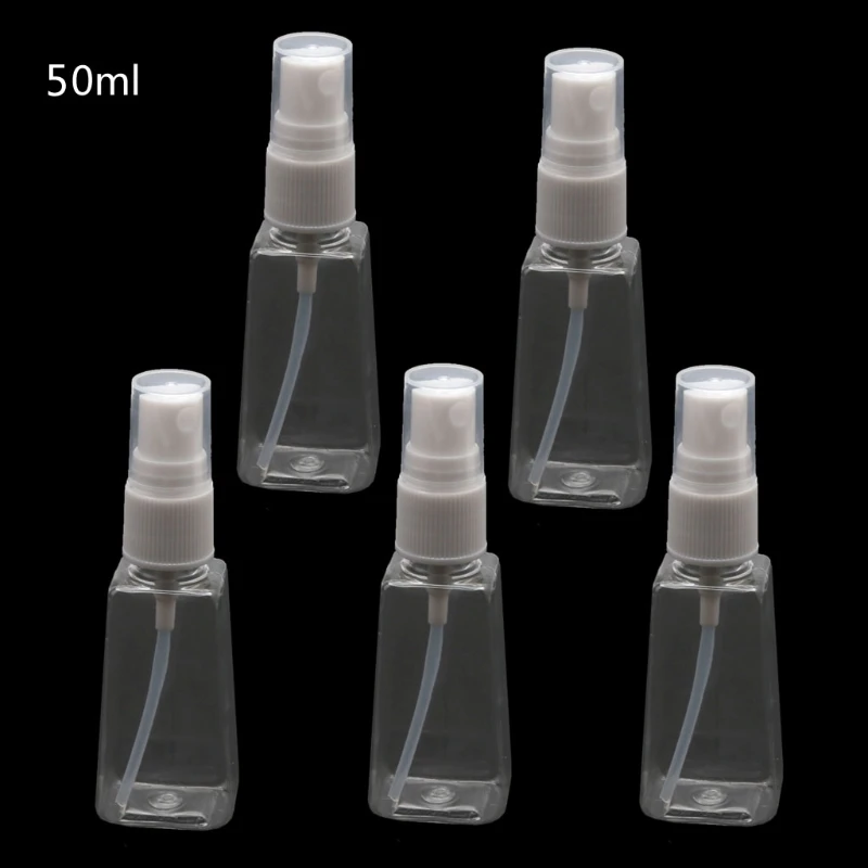 

5 Pcs Empty Small Spray Bottle Container Refillable Mist Sprayer Bottles 50ml