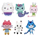 2021, детский Кукольный домик Gabby, плюшевая игрушка, меркэт, Мультяшные мягкие животные, Русалка, кошка, Русалка, плюшевые куклы, подарки для детей на день рождения