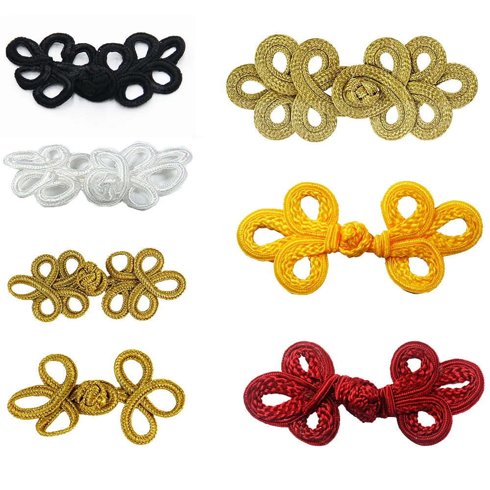 Набор из 10 шнуров застежка в виде лягушки пришивная пуговица для чехла на стул