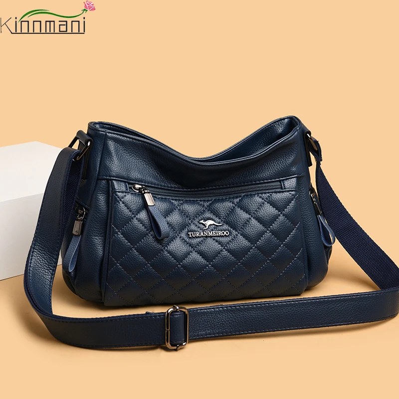 

Женская сумка на плечо из ПУ кожи, с несколькими карманами