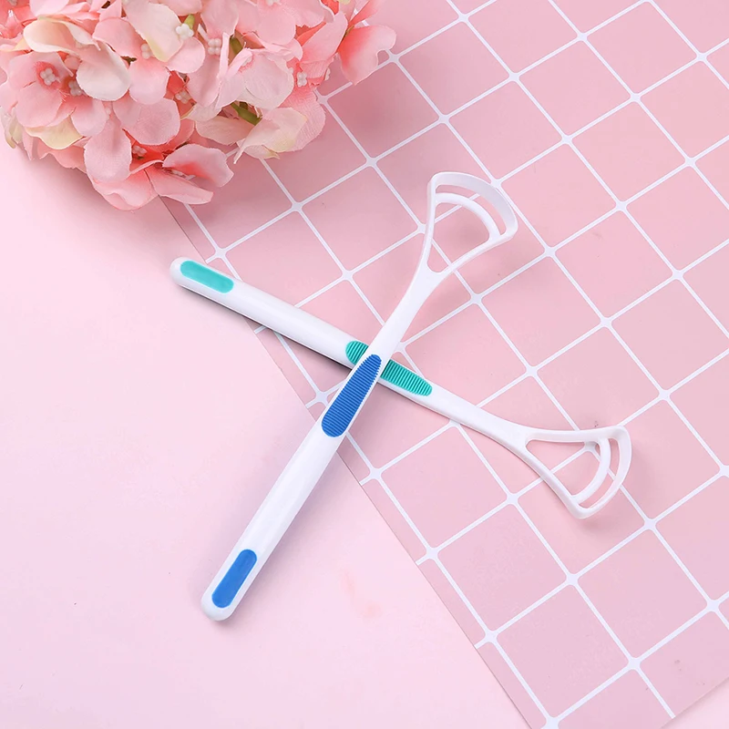 

1/2Pcs Tongue Brush Tongue Dental Care Cleaner Scraper Cleaning Tongue Scraper For Oral Care Keep Fresh Breath Tongue Clean Tool