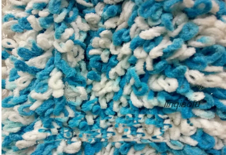 Full polyester chenille mop velvet plush toy home textiles clean carpet tufted fabric | Дом и сад