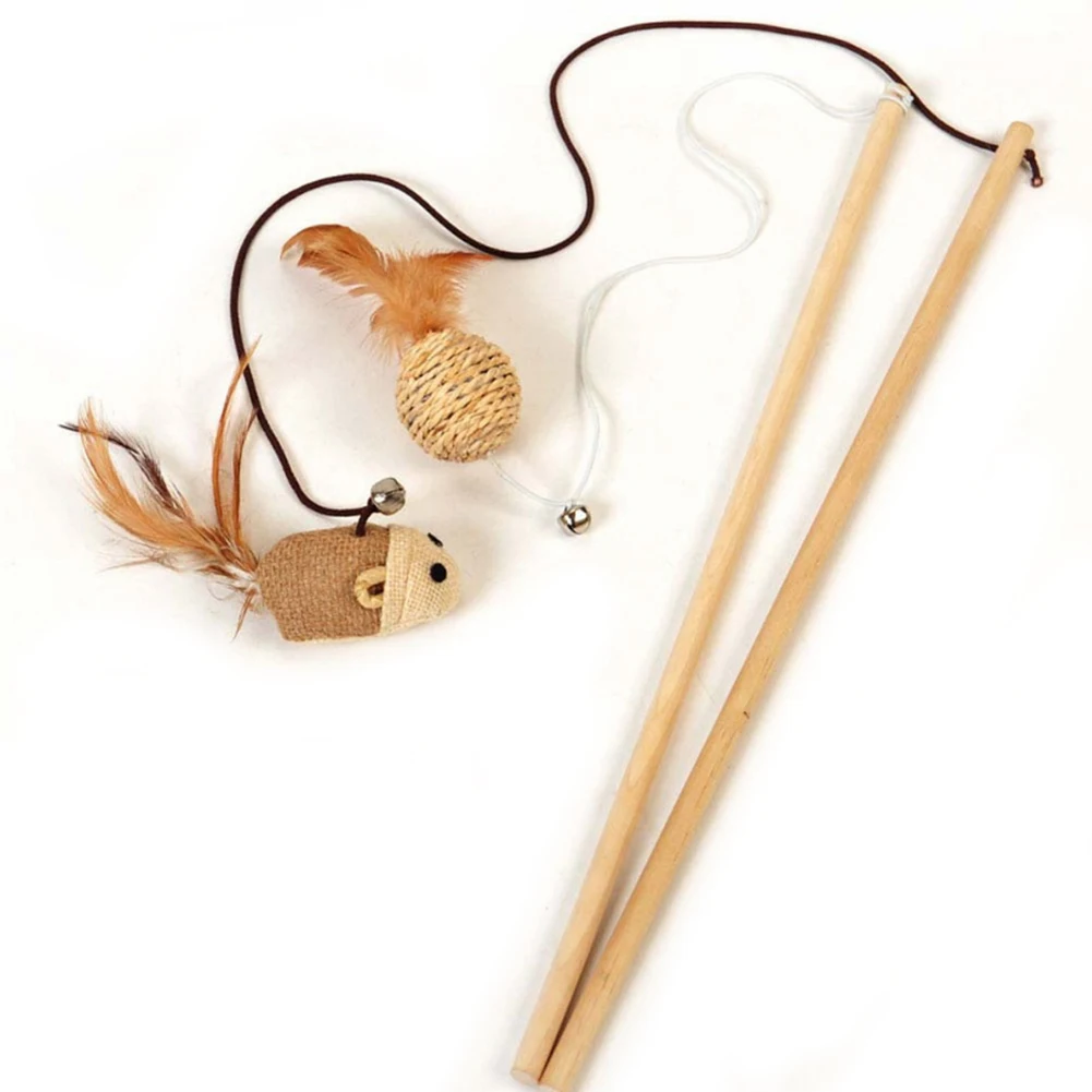 Новинка забавный кот прорезыватель длина питомца Интерактивная игрушка палочка