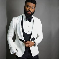 classic one button handsome groomsmen shawl lapel groom tuxedos men suits weddingprom best man blazer jacketpantsvesttie
