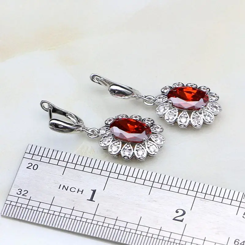 Женский ювелирный комплект из колье серёг и кольца серебра 925 пробы | Украшения