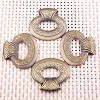 antique bronze plated zinc alloy auspicious cloud carved oval metal pendant charms for jewelry making handmade diy accessories