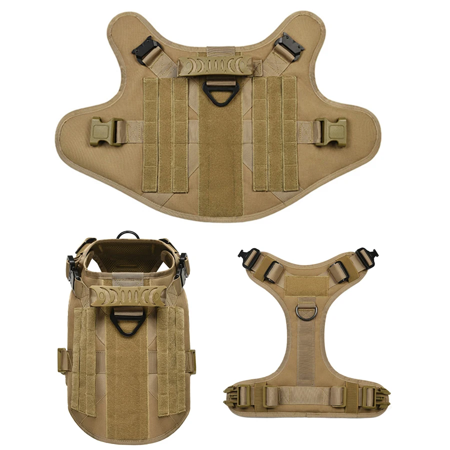 Тактическая шлейка для собак среднего и крупного размера удобная уличная