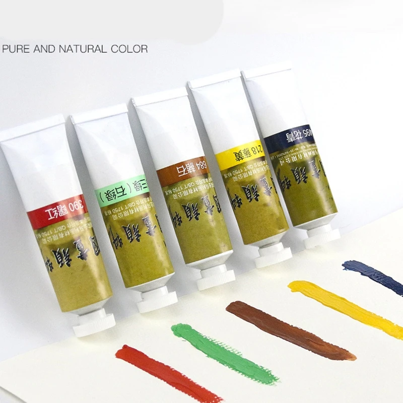 

12/18/24/36 Colors 5/12ml Chinese Painting Pigment Watercolor Paint Drawing Tools for Beginners Artist Students Art Supplies